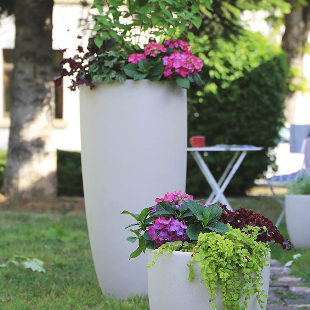8 seasons design Shining Curvy Pot XL Dekoleuchte, sand