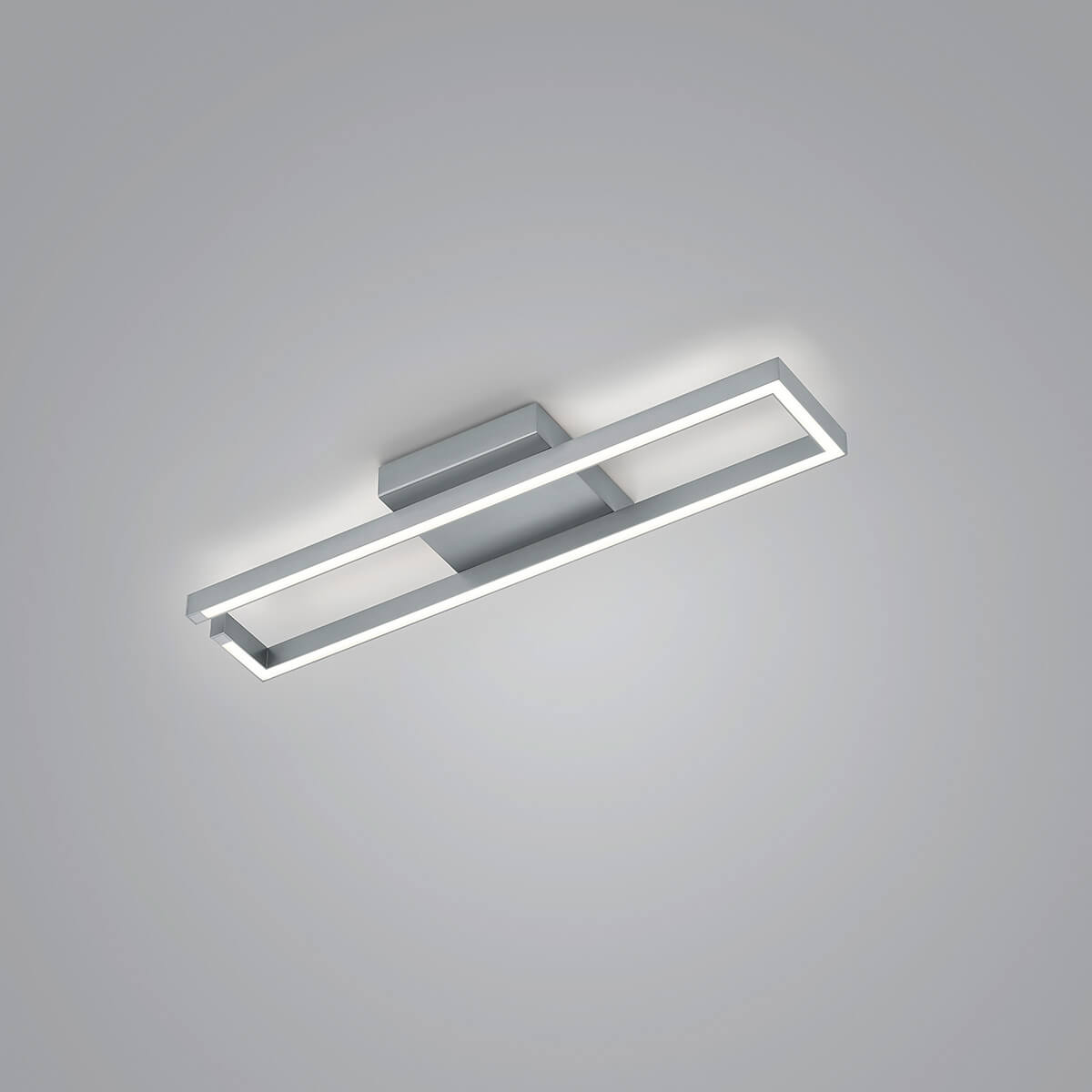 Knapstein Yoko-R LED Deckenleuchte, Nickel matt