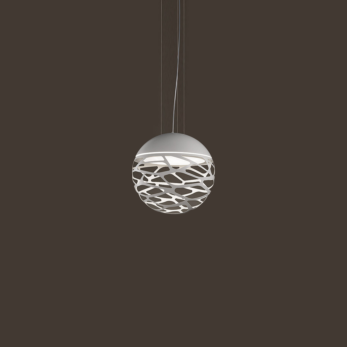 Lodes Kelly Small Sphere 40 Pendelleuchte, weiß matt