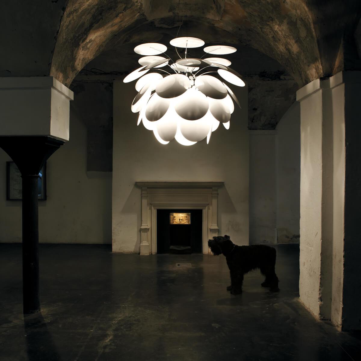 Marset Discocó 132 Pendelleuchte, weiß