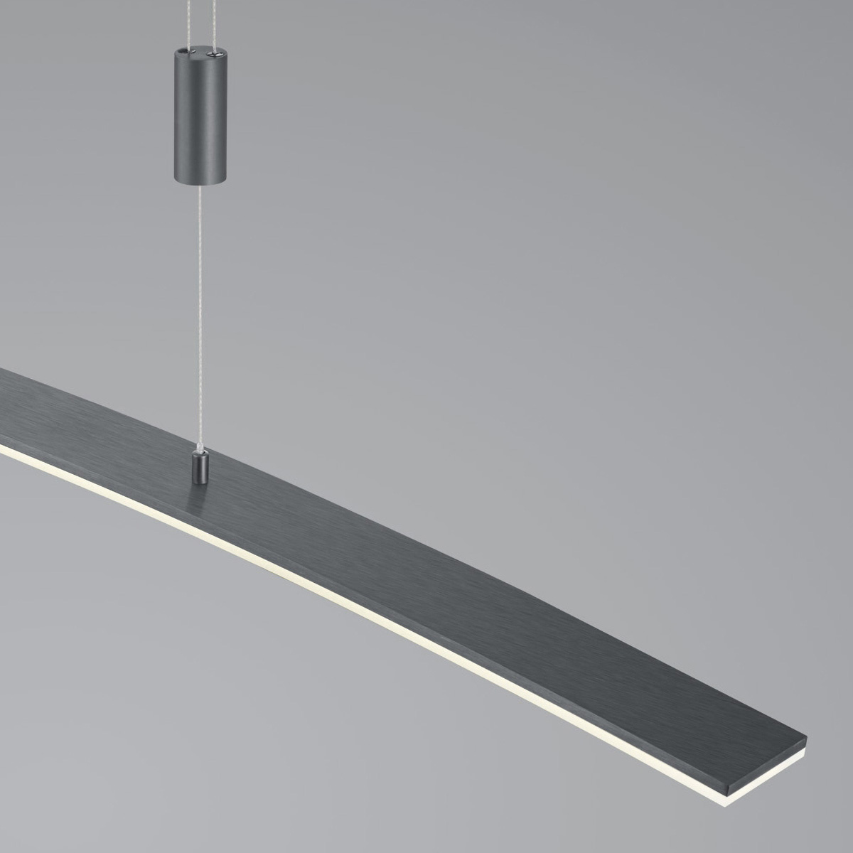 HELL New Loire LED Pendelleuchte, anthrazit eloxiert, Mechanismus zur Höhenverstellung