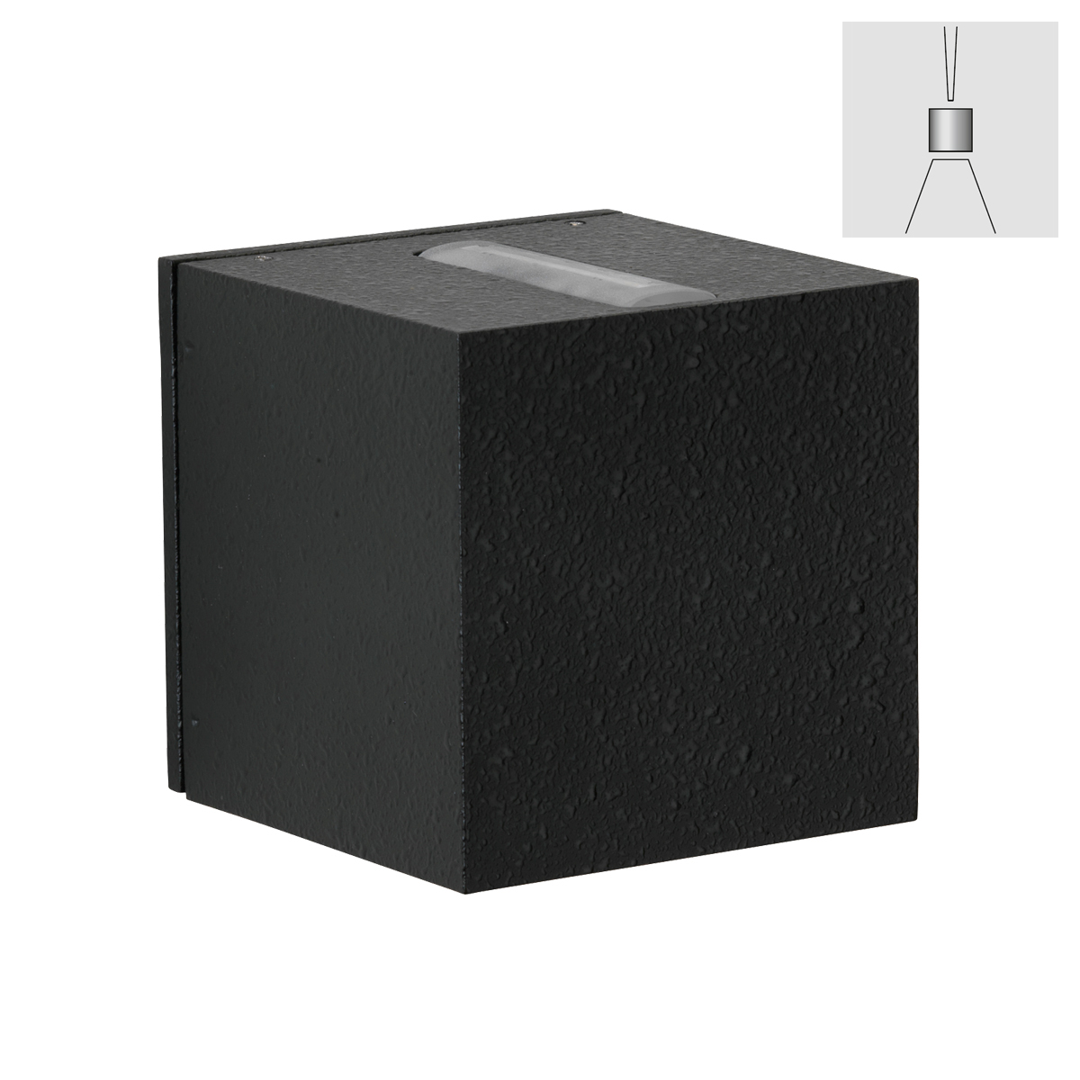 Albert Leuchten 2371 Wandstrahler, eng/breit, schwarz 2371 Wandstrahler, eng/breit