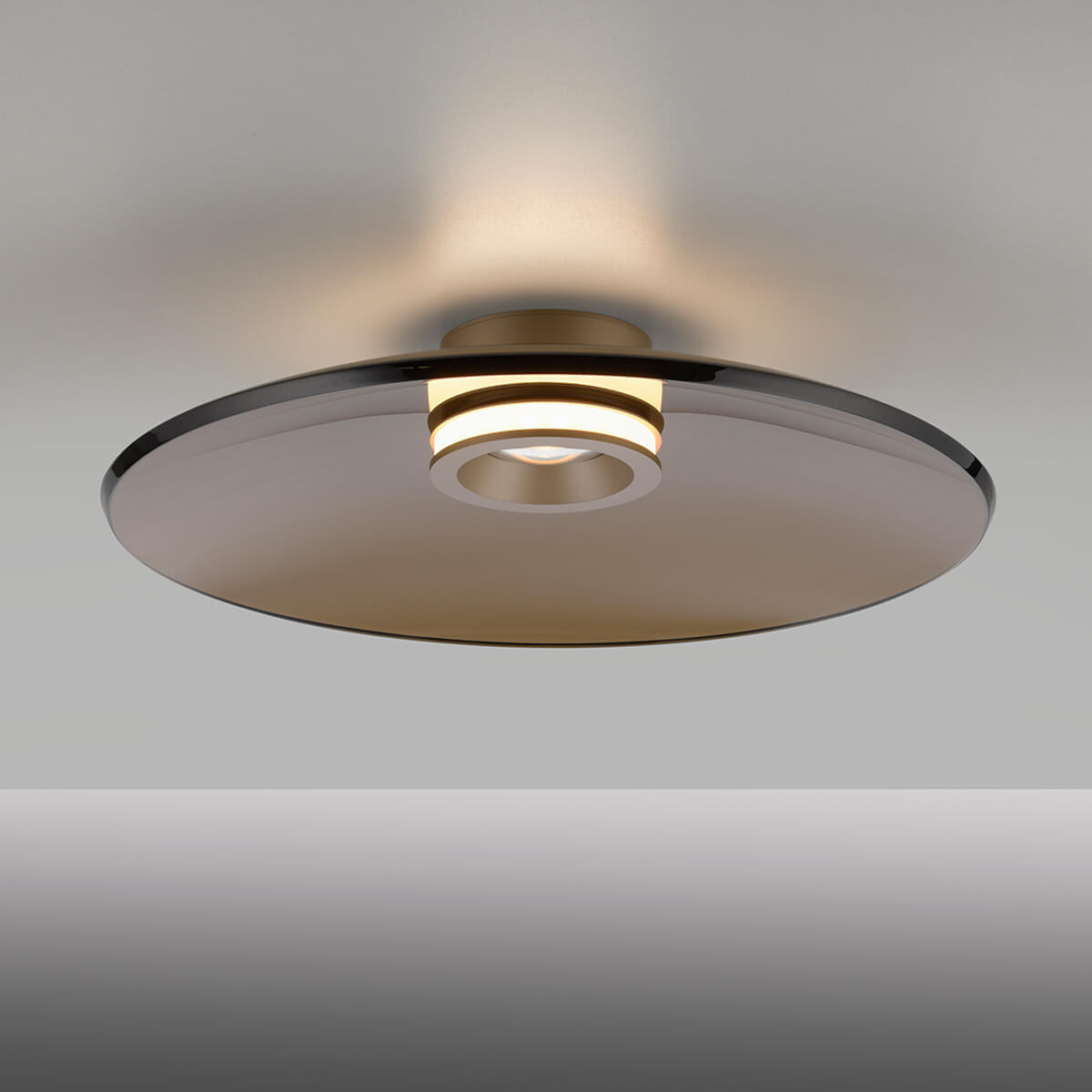 Neuhaus PURE Moon LED Deckenleuchte, Ø: 50 cm, Bronze