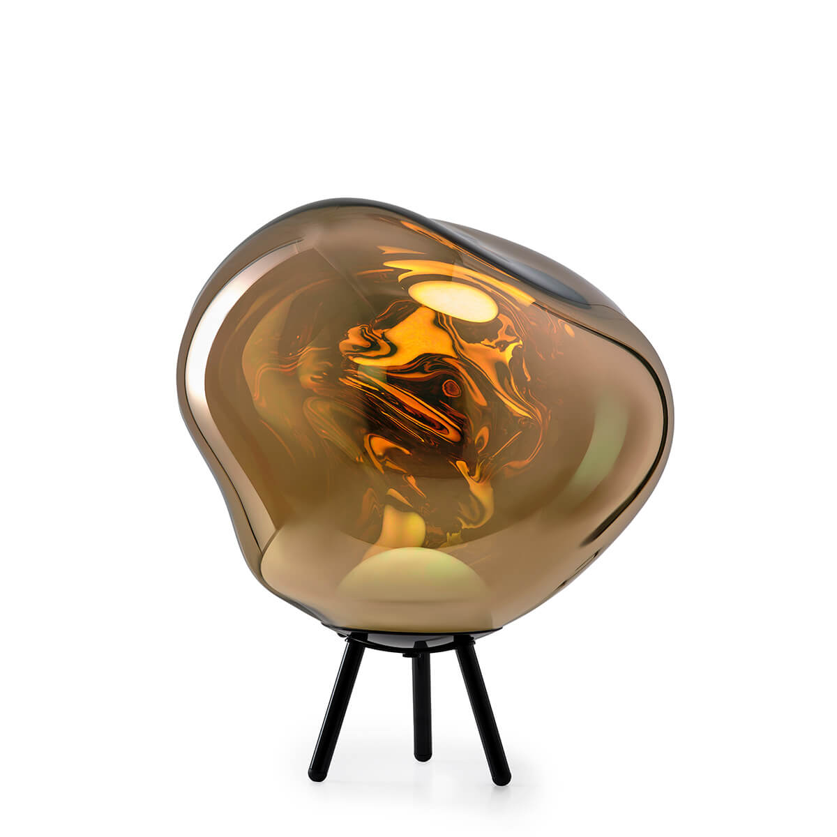 Tom Dixon Melt Large Portable LED Akkusteh- / Pendelleuchte, Gold