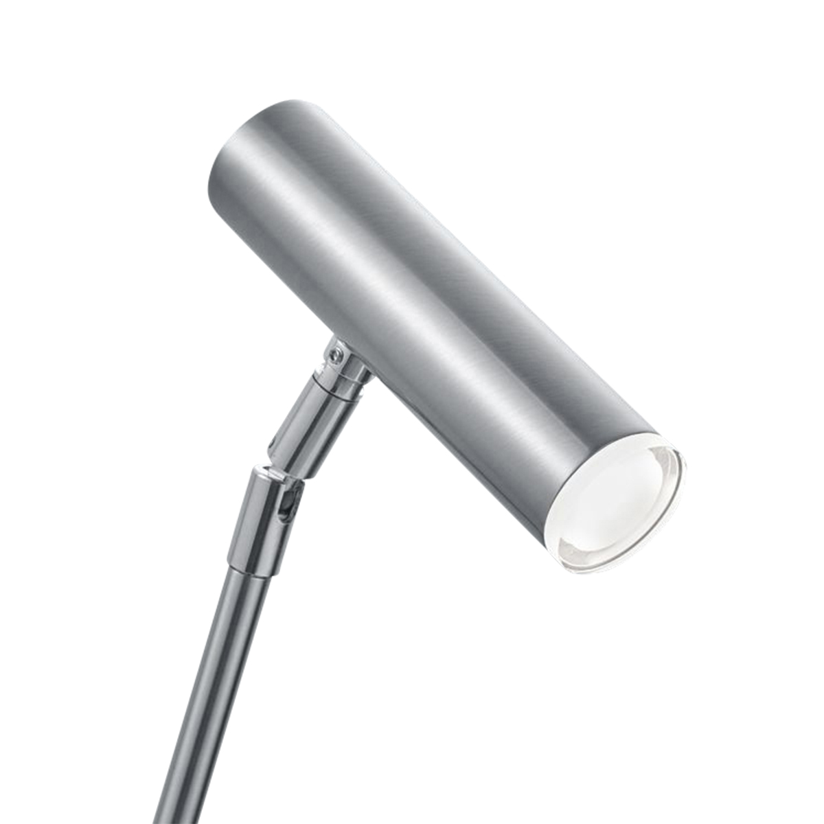 HELL Tom LED Tischleuchte, Nickel matt / Chrom, Leuchtenkopf