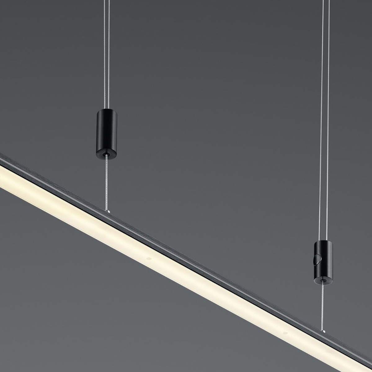 HELL Queens LED Pendelleuchte, anthrazit eloxiert