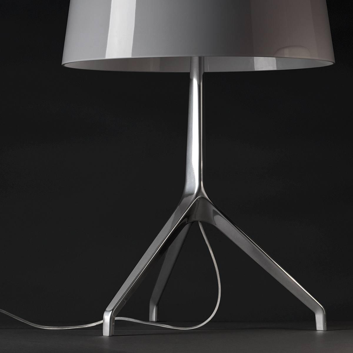 Foscarini Lumiere XXL Tavolo, alluminio / grigio (Aluminium / grau)