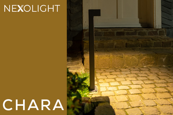 Nexolight Chara bollard light for warm pathway lighting in the garden and entrance area