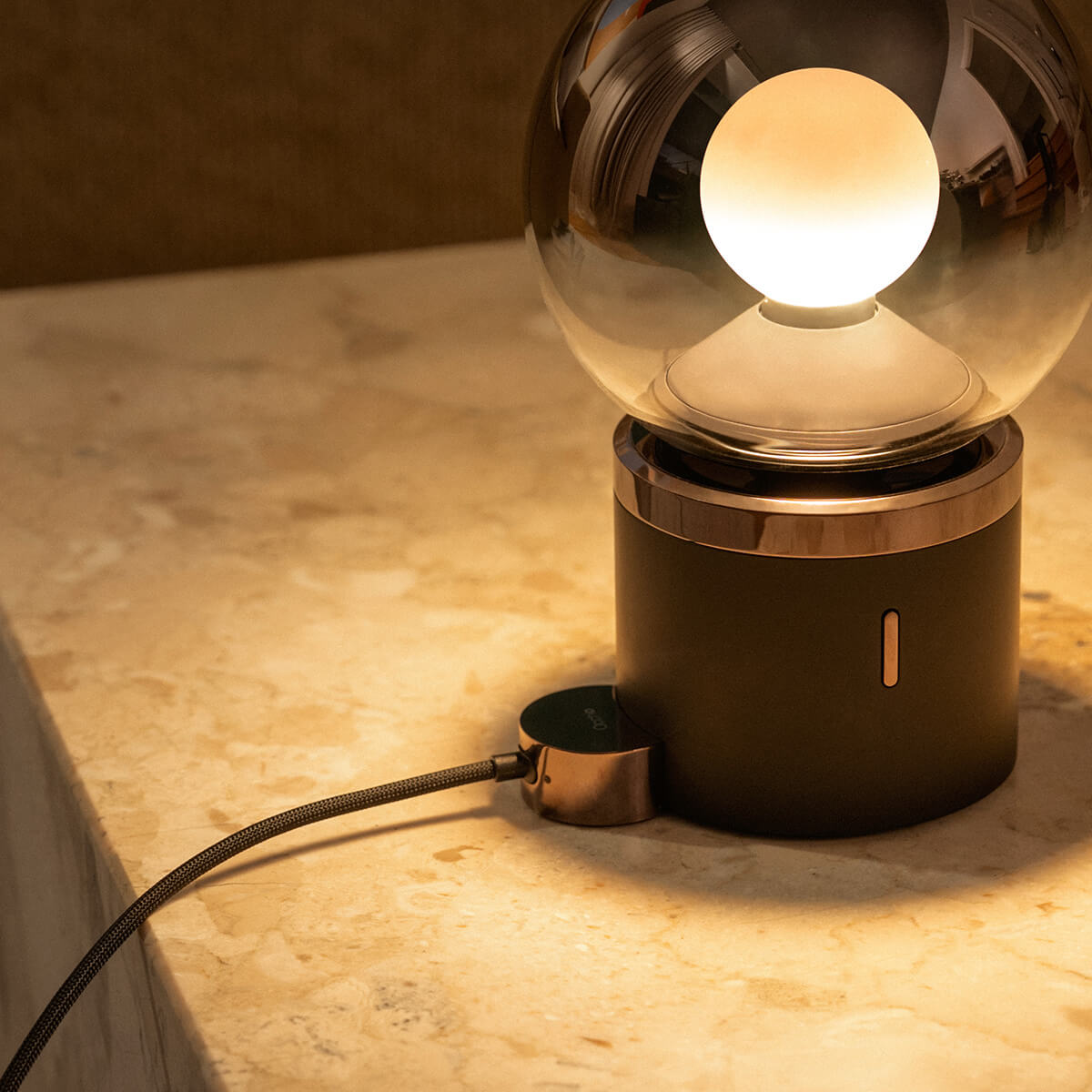 Occhio Luna pura Lade-Accessoire & Charging puck, dark chrome (Leuchte nicht inbegriffen)