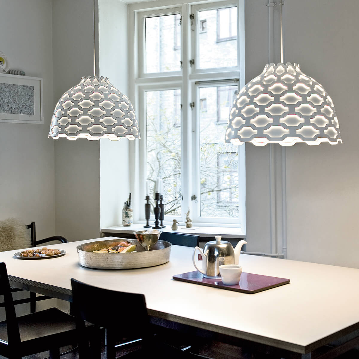 Louis Poulsen LC Shutters Pendelleuchte, weiß