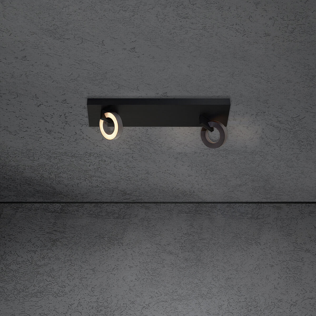 schwarz / anthrazit eloxal