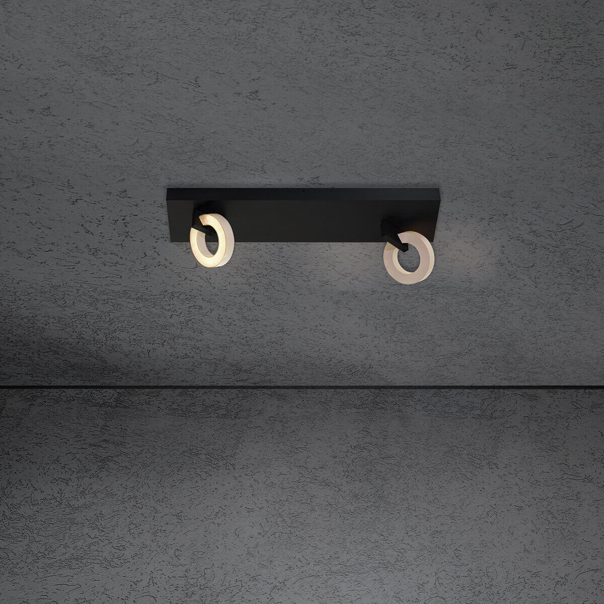 schwarz / taupe eloxal