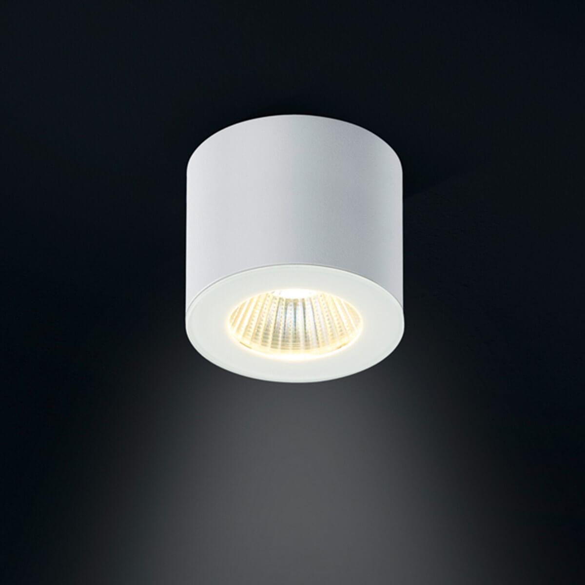 Helestra Oso LED Deckenstrahler, rund, weiß matt