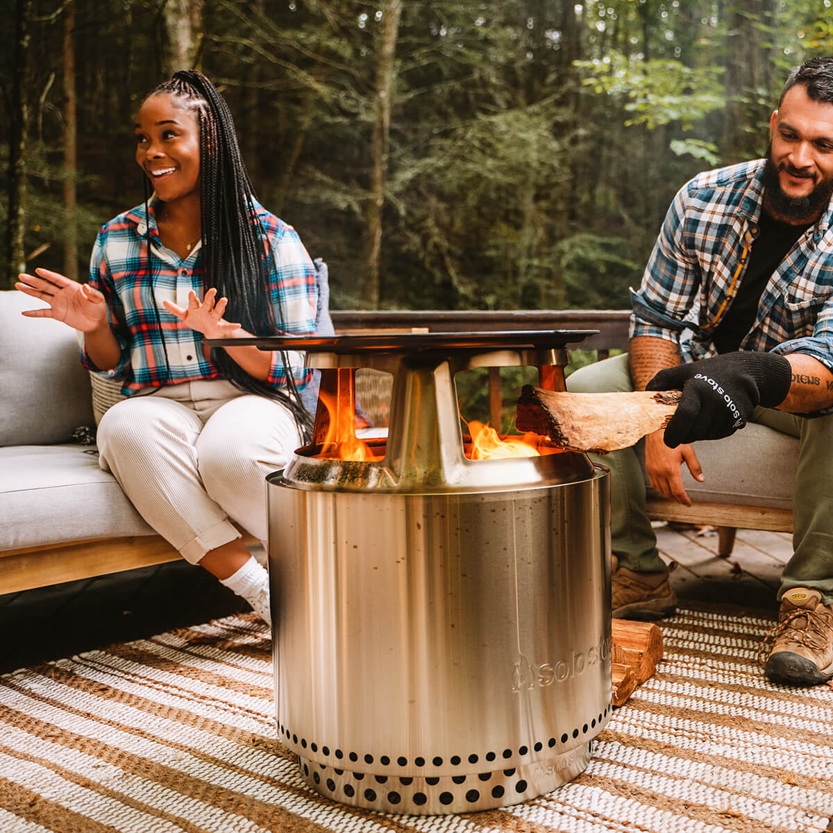 Bonfire Gusseisen-Grillrost mit Aufsatz