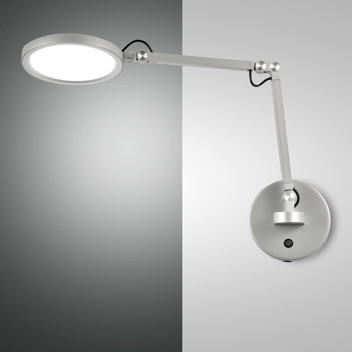 Fabas Luce Regina LED Wandleuchte, Aluminium