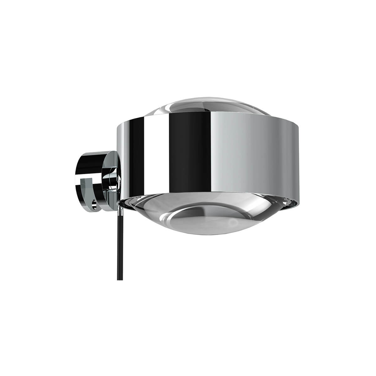 Top Light Puk Maxx Fix + Klemmleuchte, Gehäuse, Chrom, mit Linse klar / Linse klar (nicht inbegriffen)