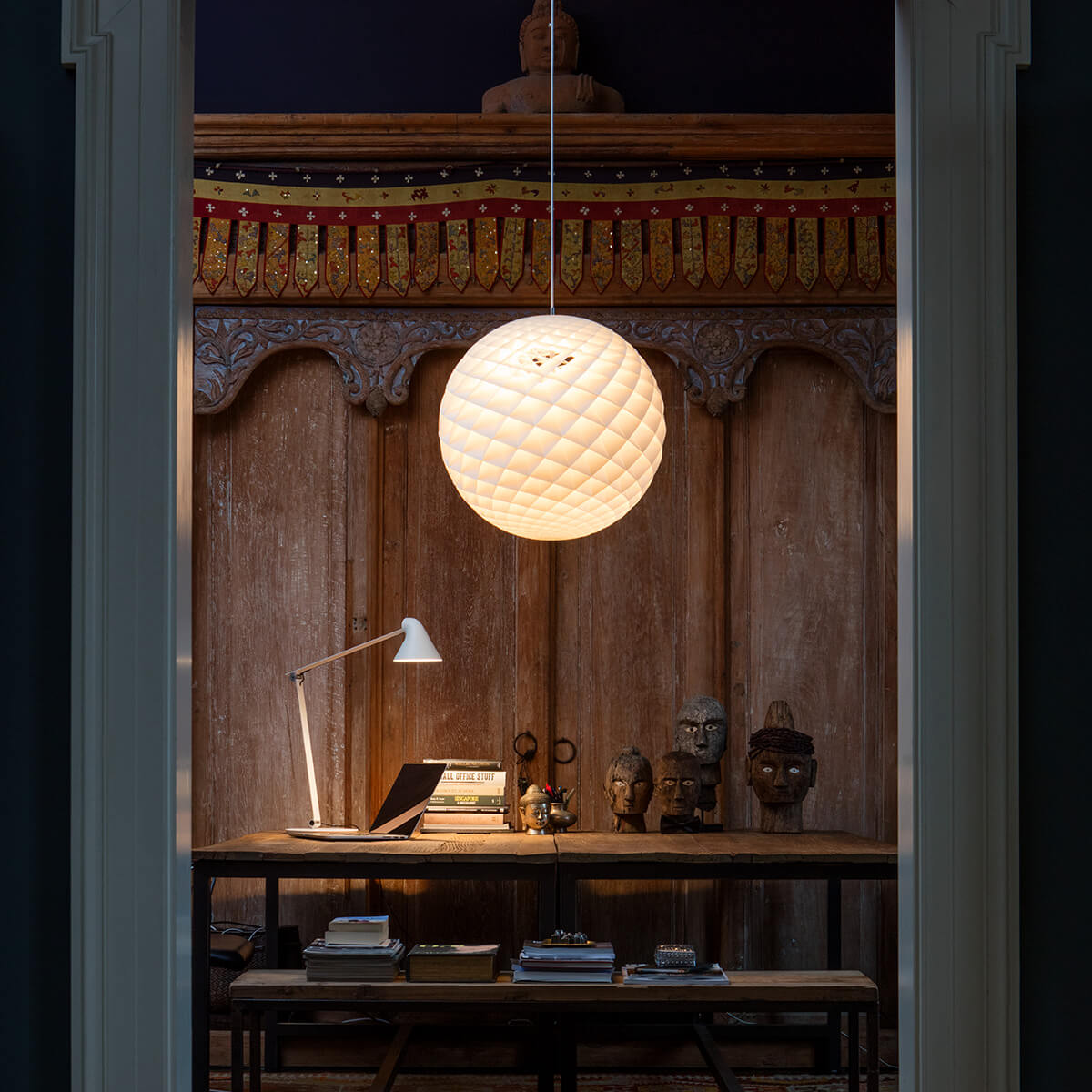 Louis Poulsen Patera LED Pendelleuchte, weiß matt