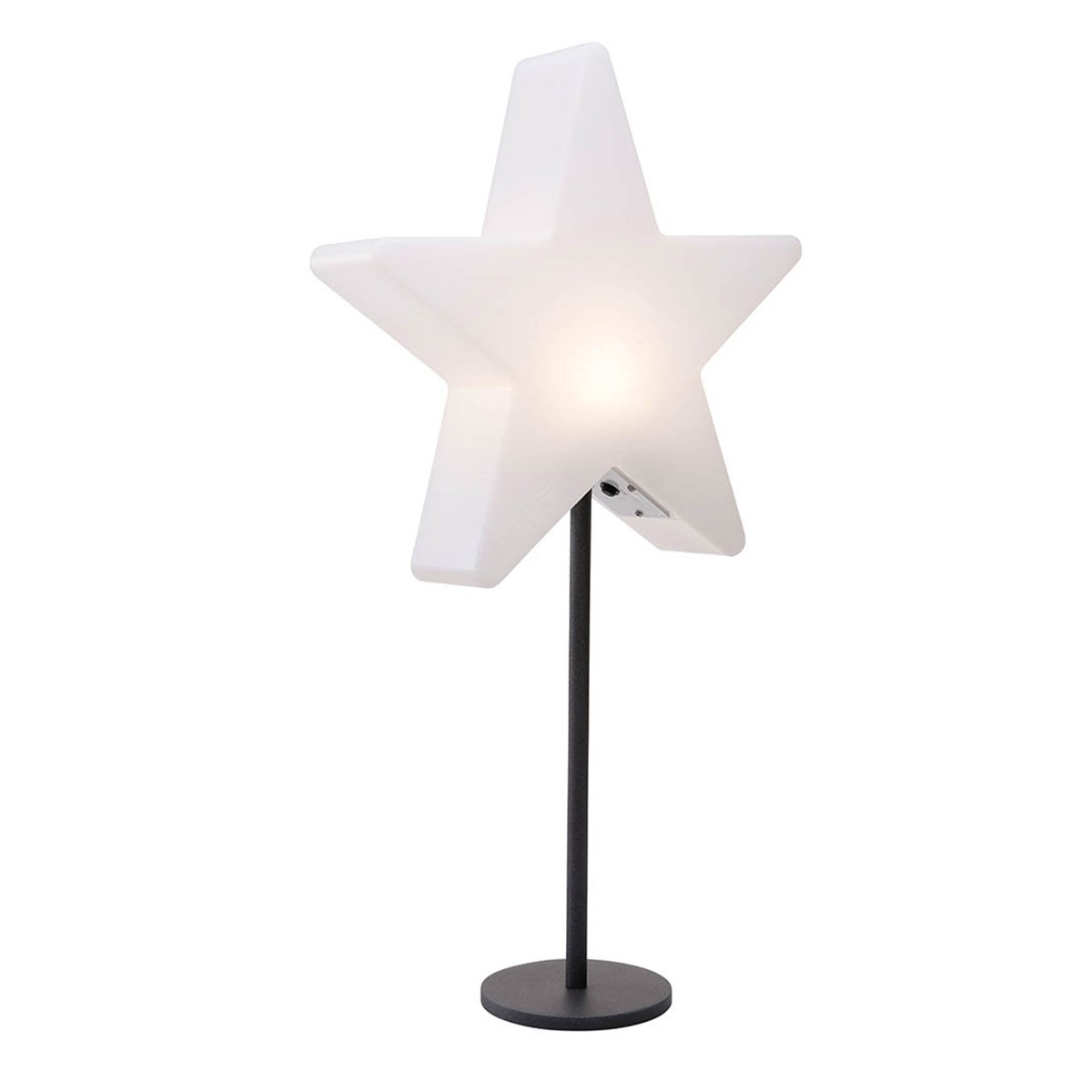 8 seasons design Shining Window Star LED Akkuleuchte, weiß / schwarz