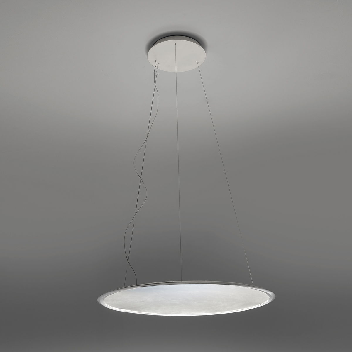 Artemide Design Discovery LED Sospensione, Aluminium satiniert