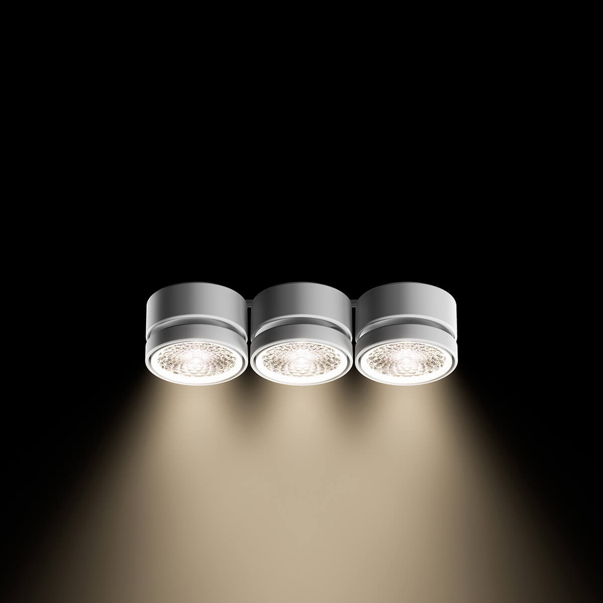 Sigor Nivo LED Deckenleuchte, schwenkbar, mattweiß, Stoß-an-Stoß-Montage mittels Direktverbinder