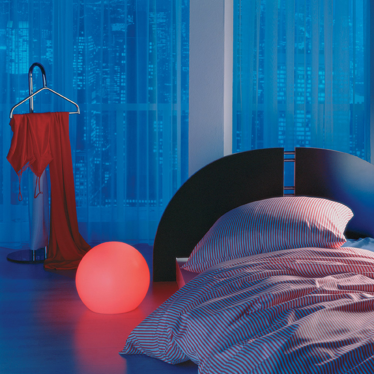 Moonlight Vollkugel MFL Flexible Version mit Kabel, Ø: 35 cm, weiß, mit Farbfilter rot (als Zubehör erhältlich)