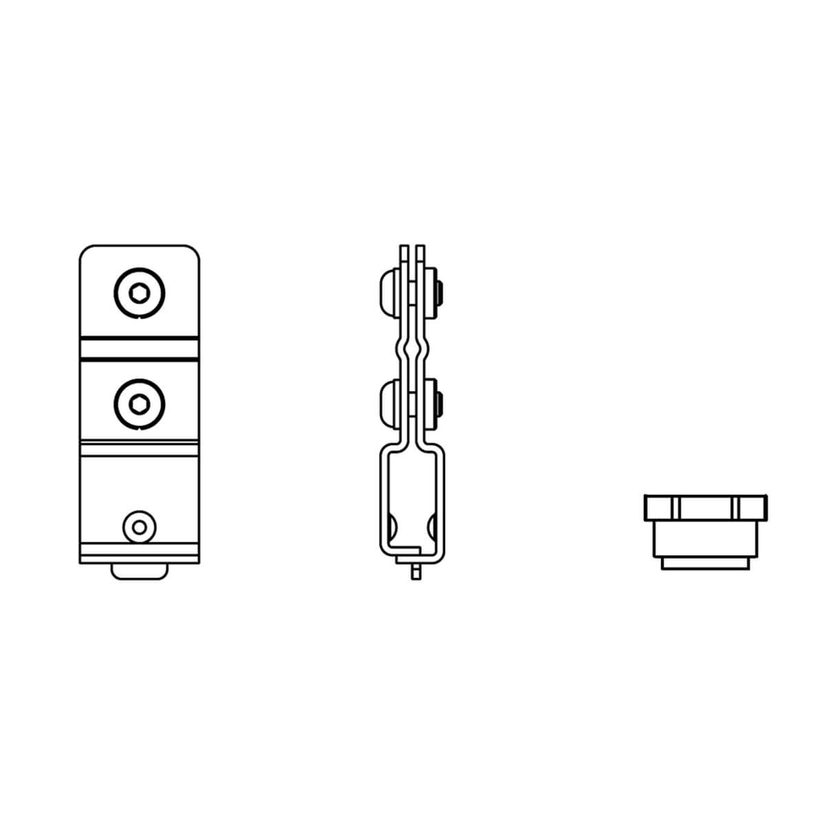 Marset Girlandenzubehör für Plaff-on! S16 IP65, Edelstahl Girlandenzubehör für Plaff-on! S16 IP65