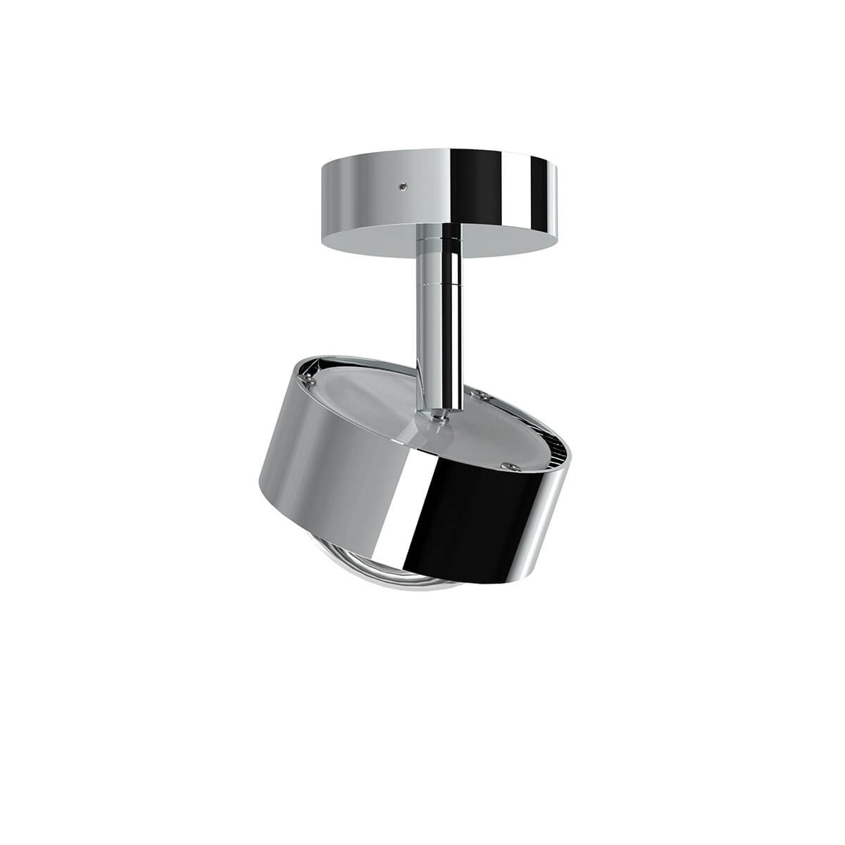 Top Light Puk Mini Turn Up & Down LED Deckenleuchte, Gehäuse, Chrom, mit Linse klar (nicht inbegriffen)