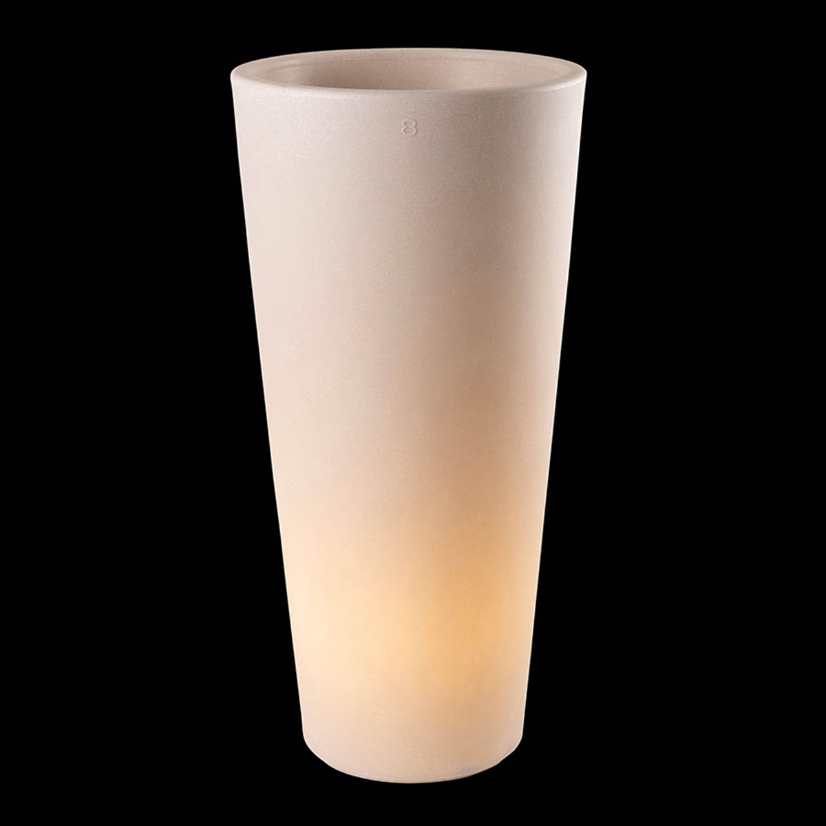 8 seasons Design Shining Classic Pot XL Pflanztopf / Dekoleuchte, sand