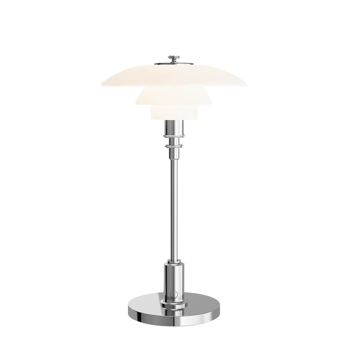 Louis Poulsen PH 2/1 Portable LED Akkuleuchte Chrom hochglänzend