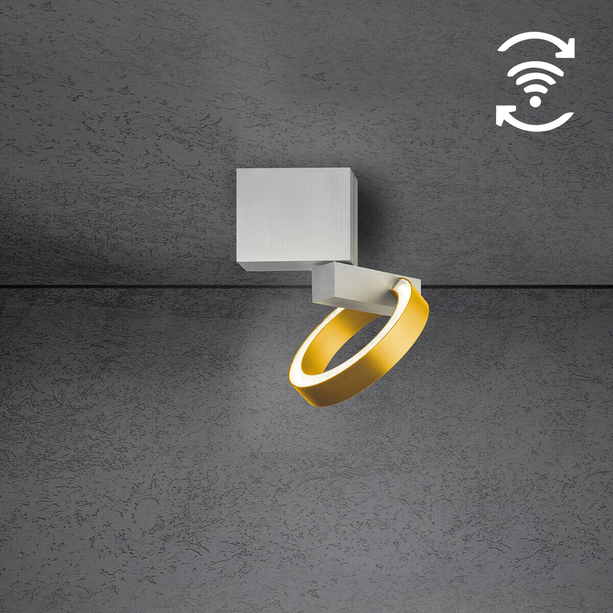 Alu geschliffen / Gold eloxal