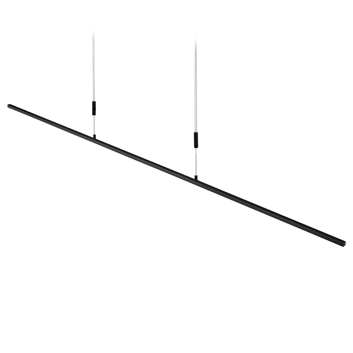 Bankamp Slim LED Pendelleuchte, Länge: 128 cm, schwarz