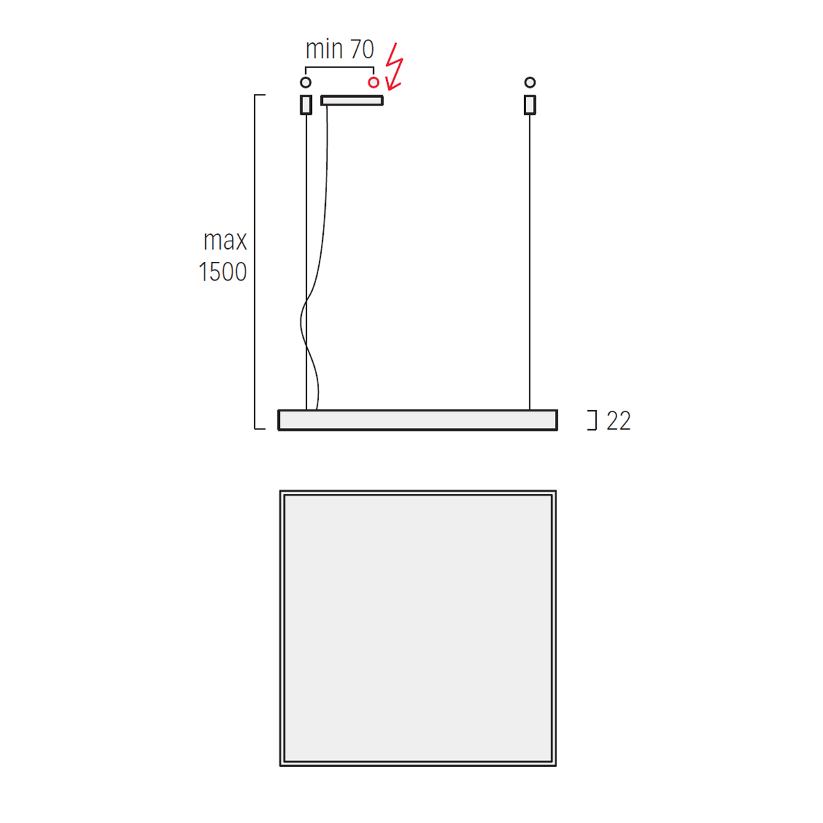 Lightnet Cubic-P2 Superflat Pendelleuchte