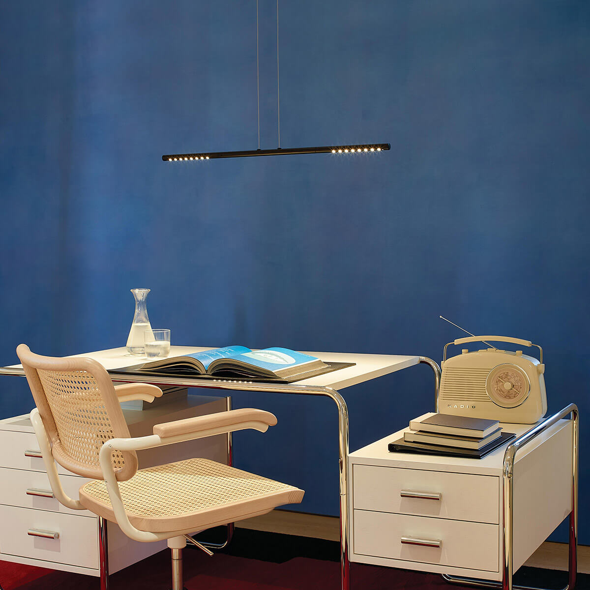 Tecnolumen Lum 85 LED Pendelleuchte, schwarz