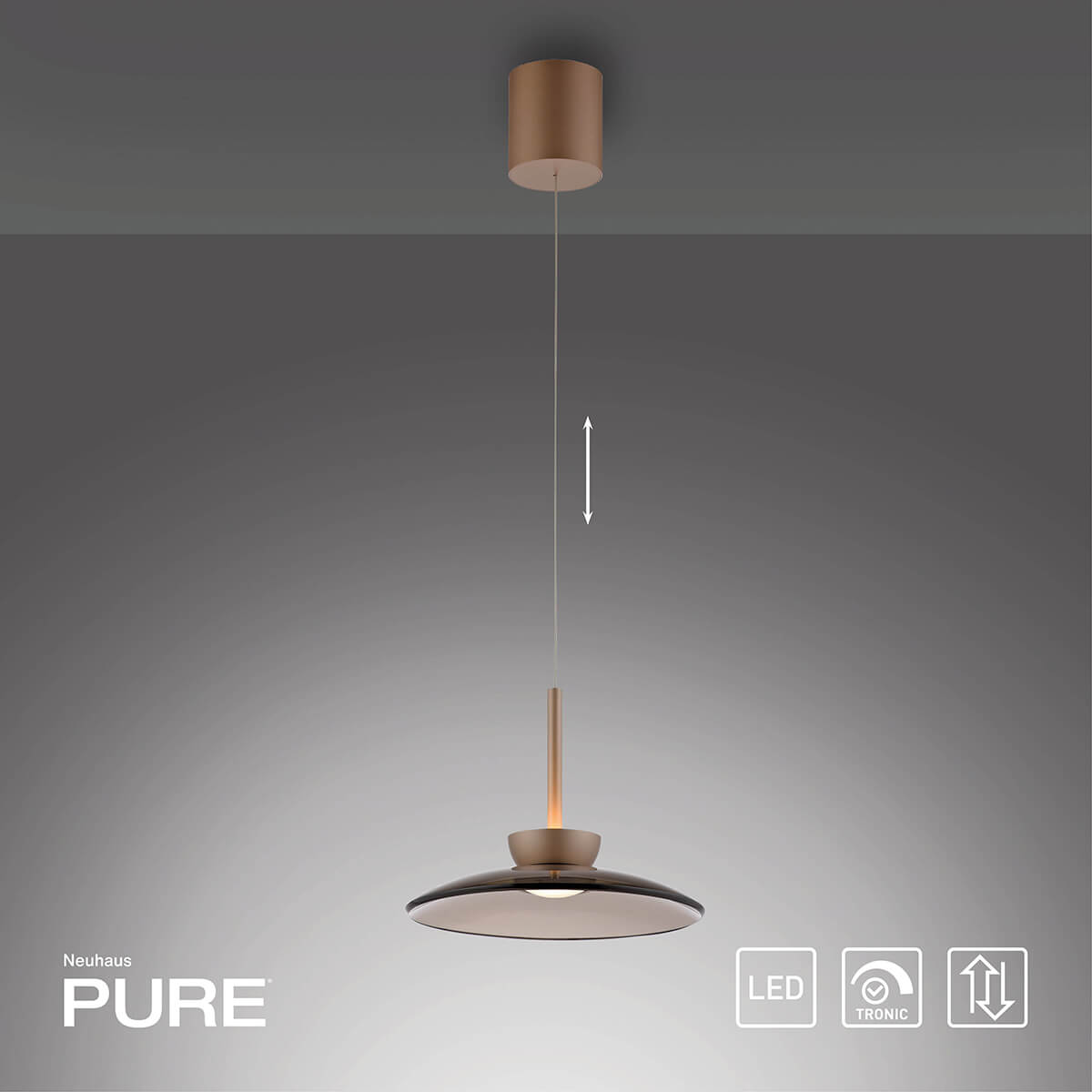 Neuhaus PURE Moon LED Pendelleuchte, Bronze