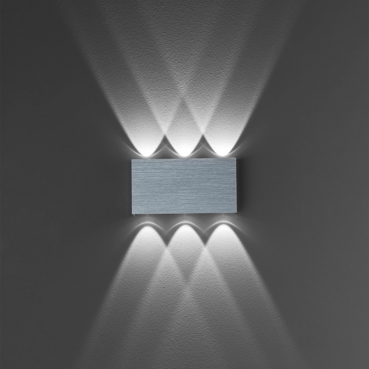 HELL Stream 40088 LED Wandleuchte, Palladium eloxiert