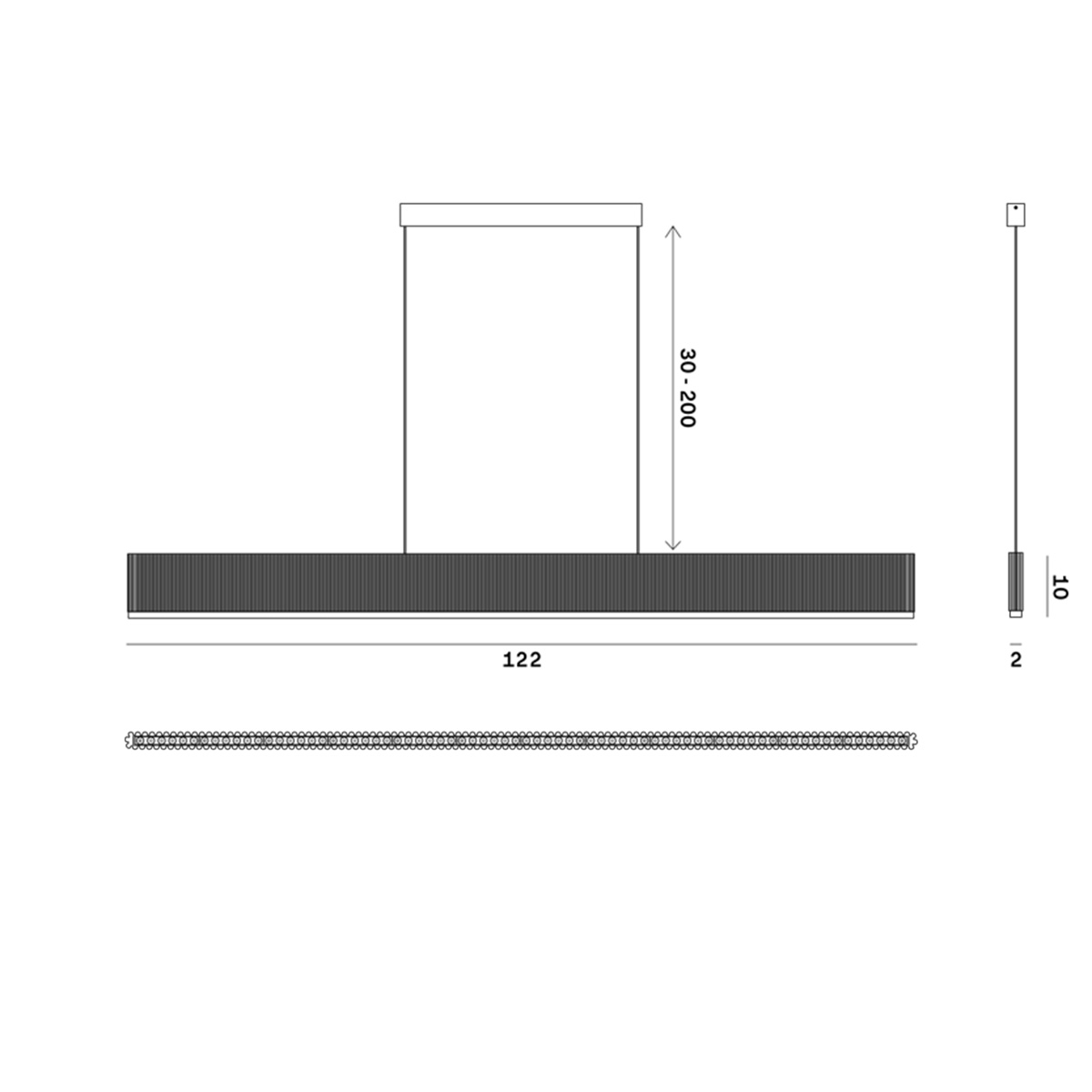 Pochette H2 LED Pendelleuchte