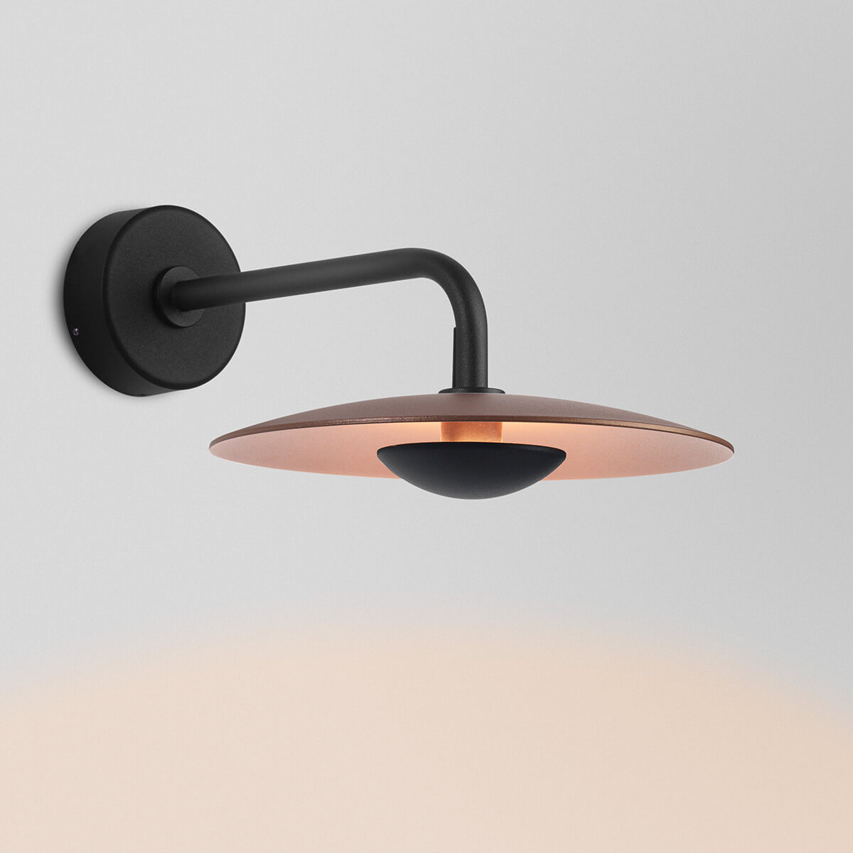 Marset Ginger 20A IP65 LED Wandleuchte, rostbraun