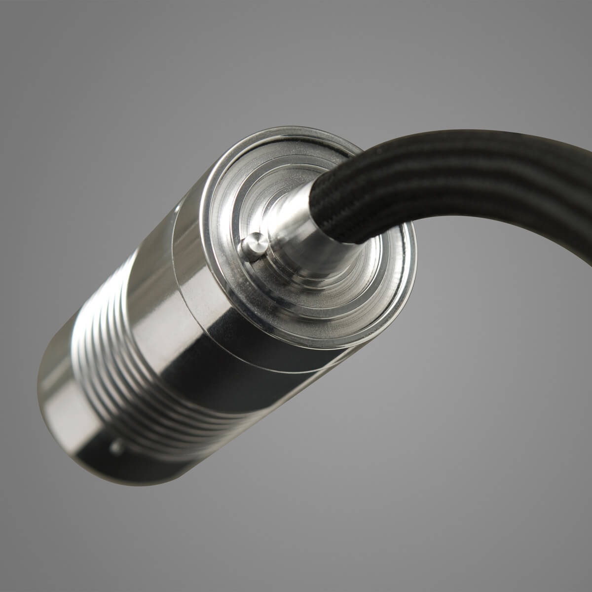 Oligo A Little Bit LED Tischleuchte, schwarz matt, Kopf: Chrom