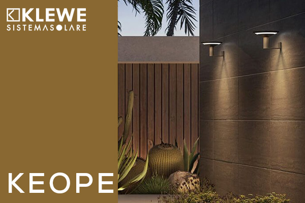 Klewe Keope LED Akku-Solarleuchten für Wand und Boden Klewe Keope LED Akku-Solarleuchten für Wand und Boden