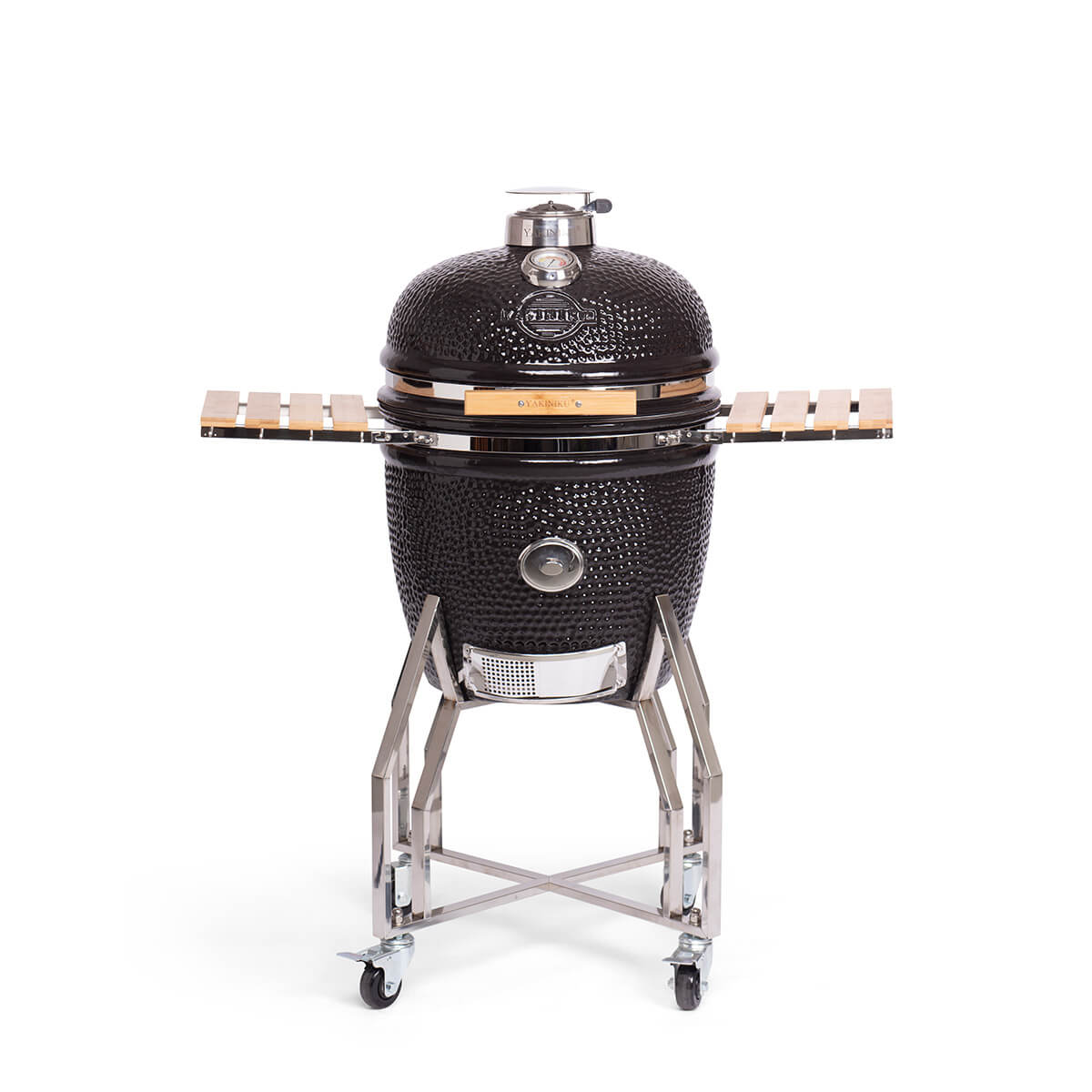 Yakiniku Kamado Grill inkl. Ständer, Seitentischen & Pro Set, 19'' Large, 49 cm Grillfläche