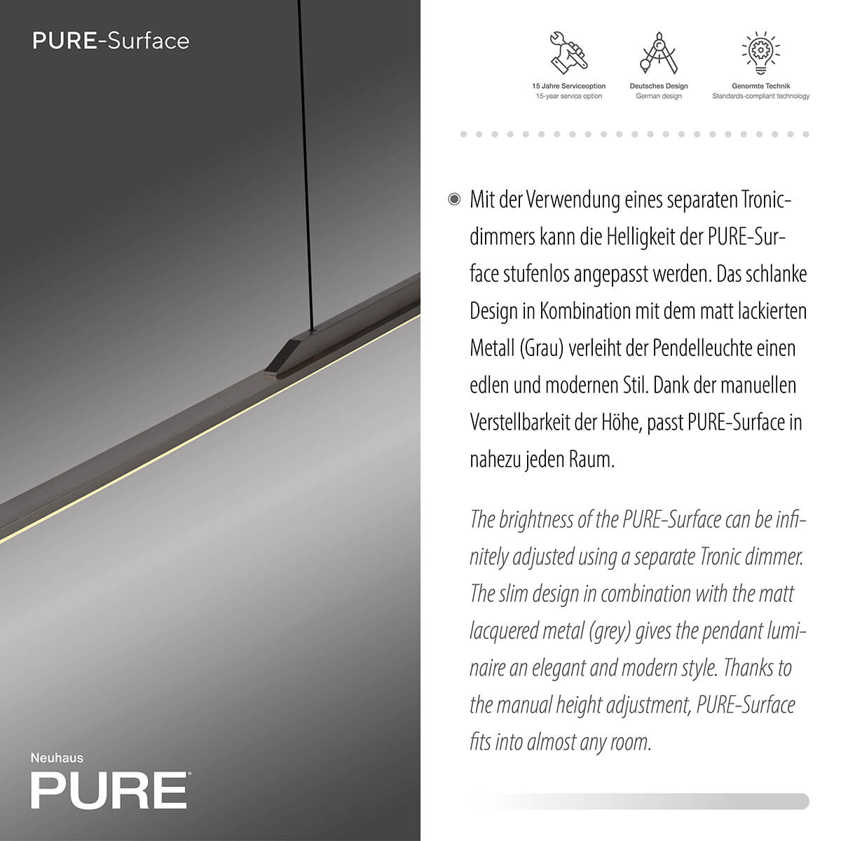 Neuhaus PURE Surface LED Pendelleuchte