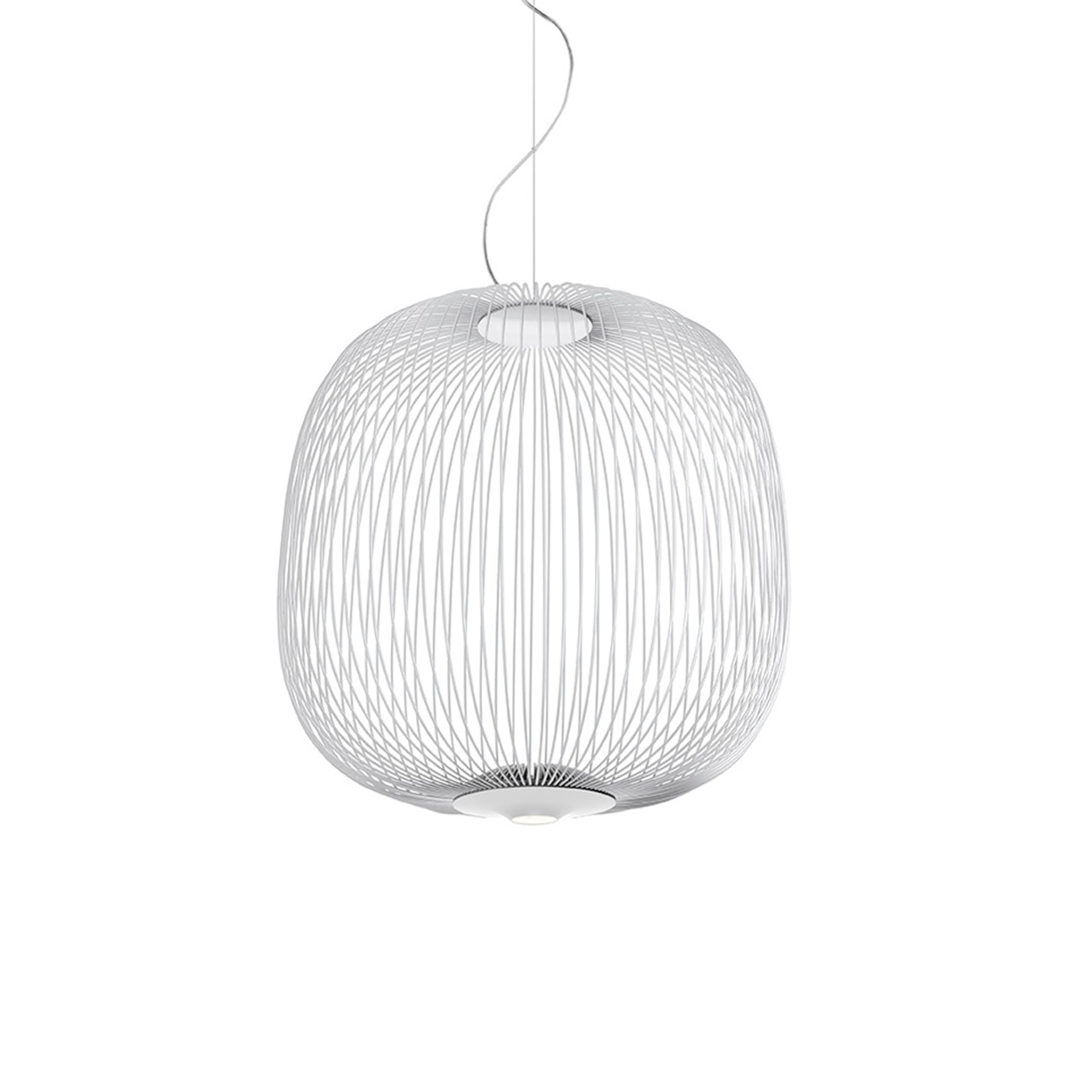 Foscarini Spokes 2 LED Sospensione, bianco (weiß)