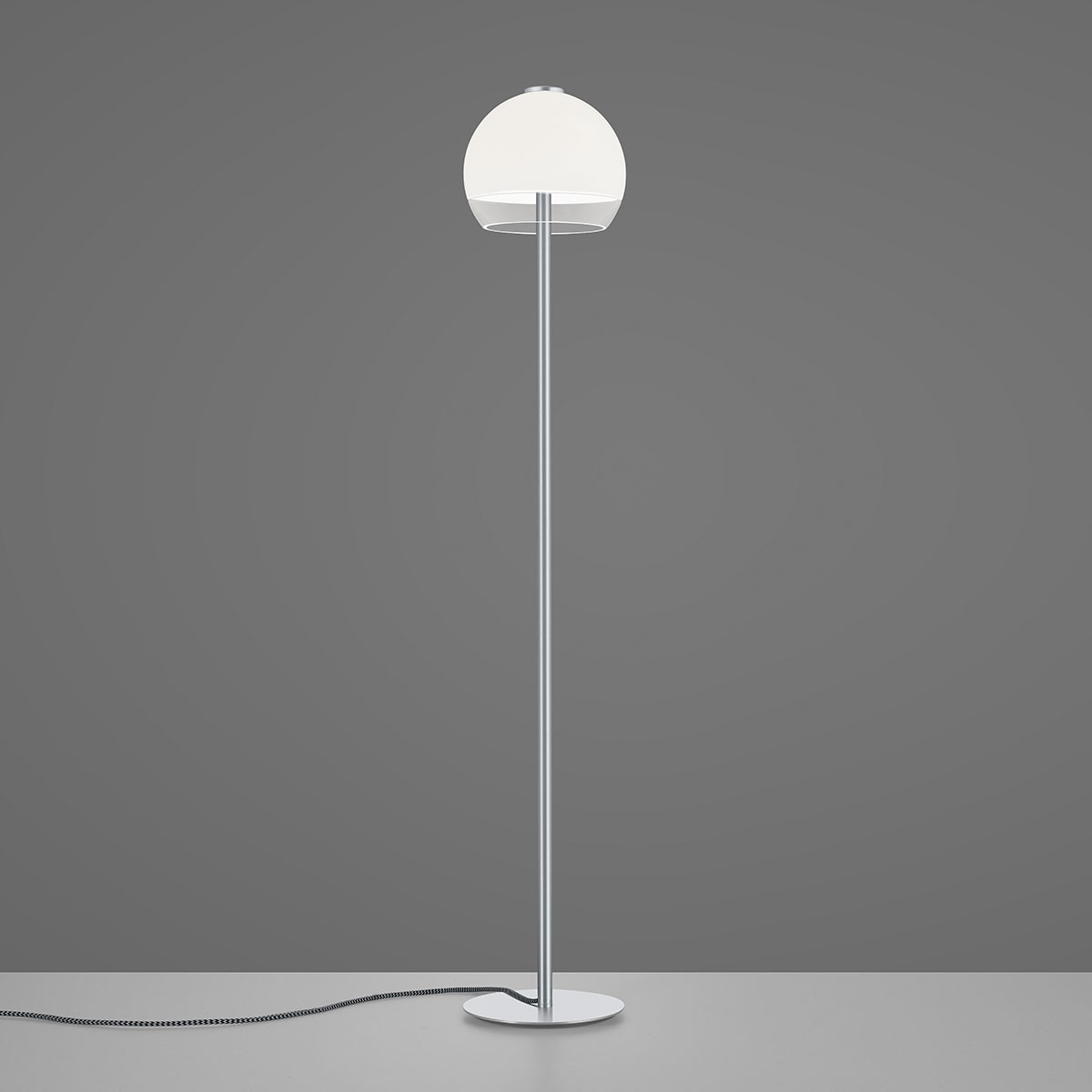 Bopp Plus Flavor LED Stehleuchte, Rückläufer, Nickel matt gebürstet Flavor LED Stehleuchte