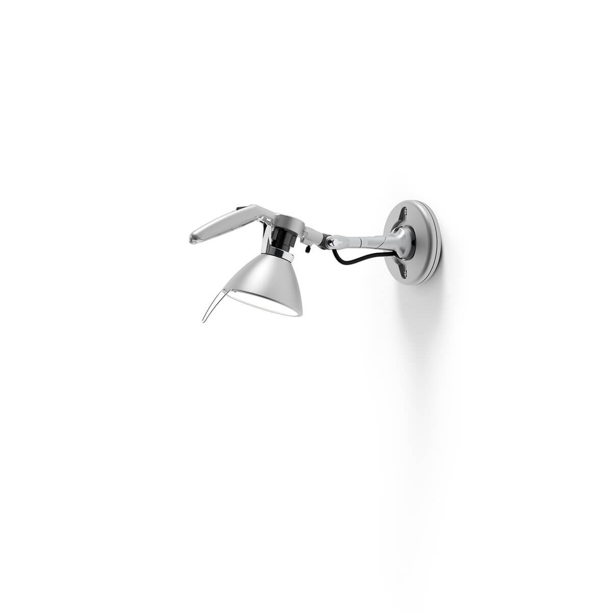 Luceplan Fortebraccio Spot Parete, Ø: 11 cm, Aluminium