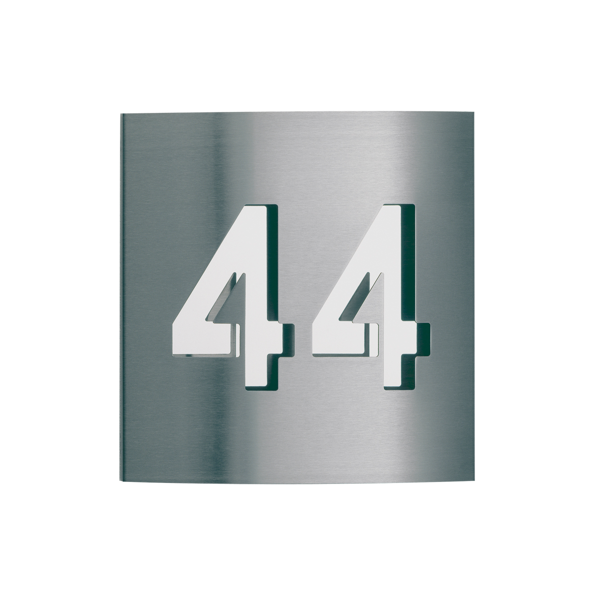 Albert Leuchten 69097 Hausnummer, 2 Ziffern, Edelstahl (Hausnummer 44) 69097 Hausnummer