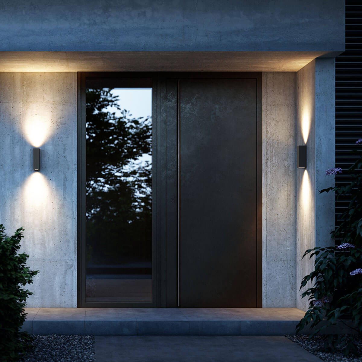 IP44.DE Cut LED Außenwandleuchte, anthracite (anthrazit)