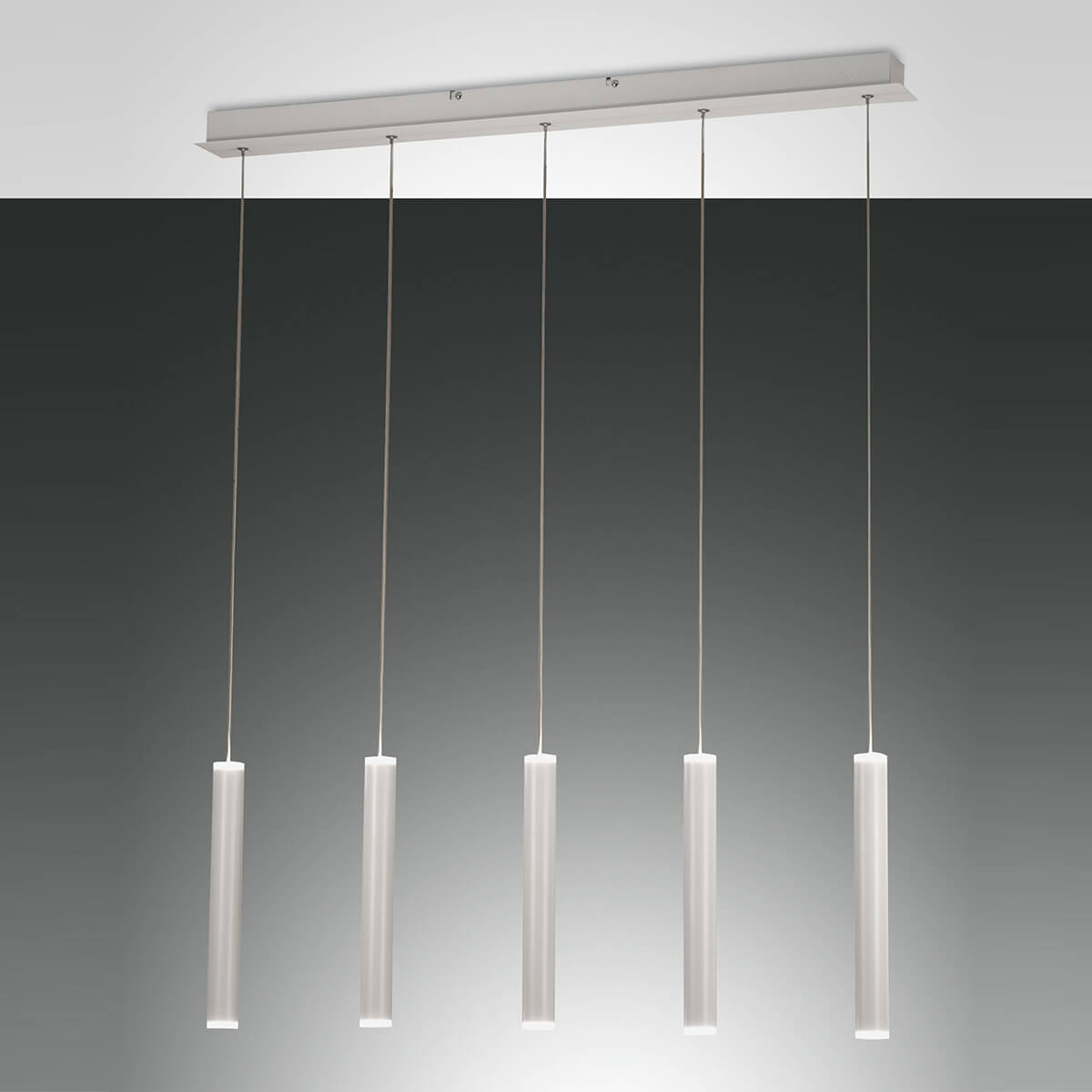 Fabas Luce Prado LED Pendelleuchte, 5-flg., weiß
