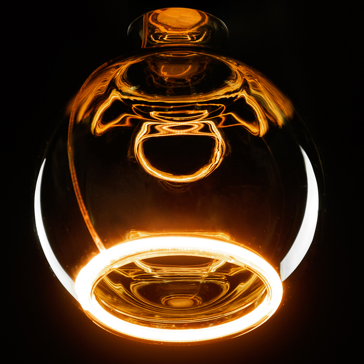 Segula LED Floating Globe 125 smokey grau E27, 6 W, 1900 K, dimmbar, Ø: 12,5 cm