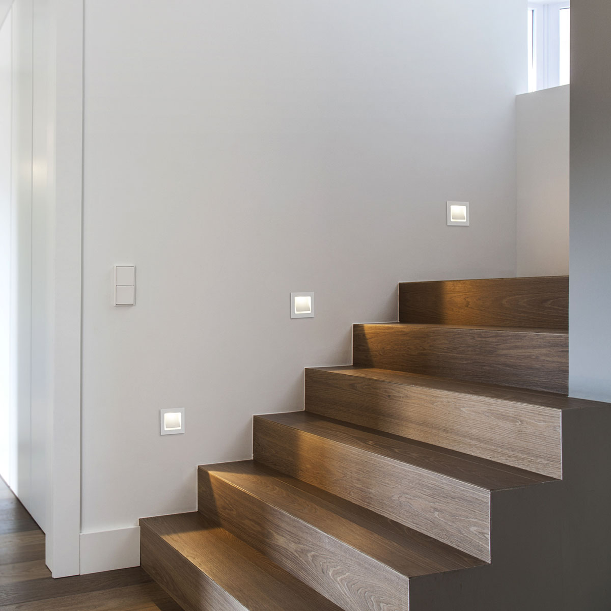 Helestra Sent LED Wandeinbauleuchte, weiß matt