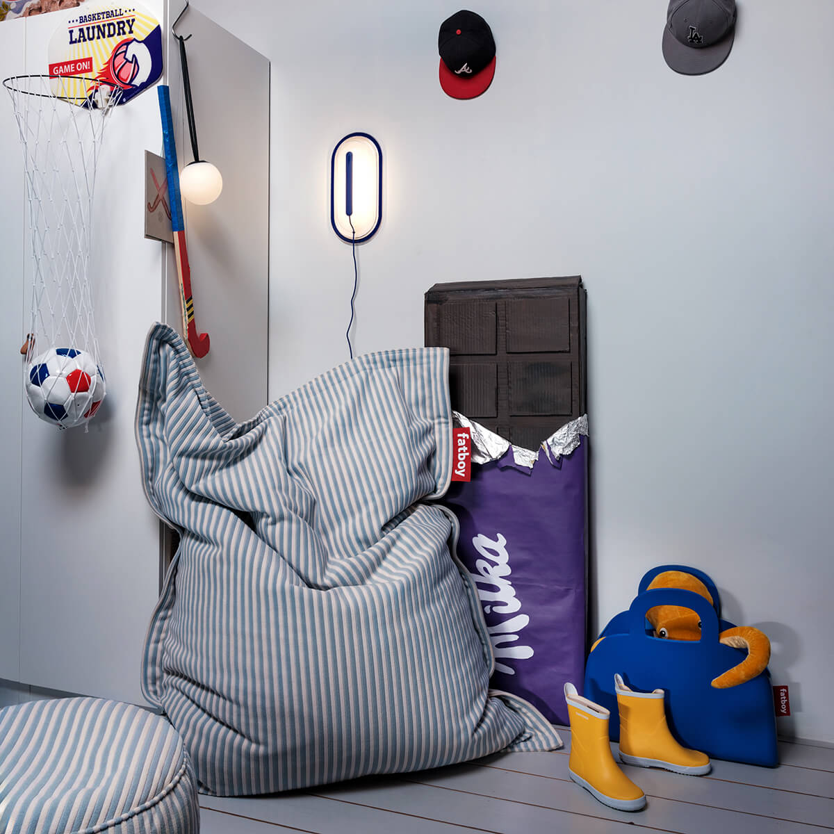 Fatboy Led's Strip LED Wandleuchte mit Kabel, anthrazit